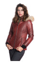 Giorgia - Damen Daunenjacke Bordeaux
