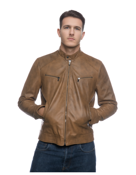 Lawson - Giacca Cuoio da Uomo in Vera Pelle | Michelangelo Collezioni | Artigianalità Made in Italy
