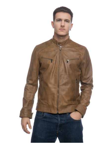 Lawson - Giacca Cuoio da Uomo in Vera Pelle | Michelangelo Collezioni | Artigianalità Made in Italy