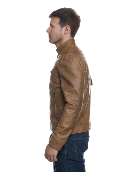 Lawson - Real Leather Jacket for Men | Michelangelo Collections | Craftsmanship Made in Italy