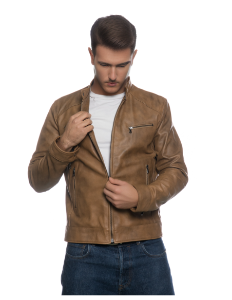 Lawson - Real Leather Jacket for Men | Michelangelo Collections | Craftsmanship Made in Italy