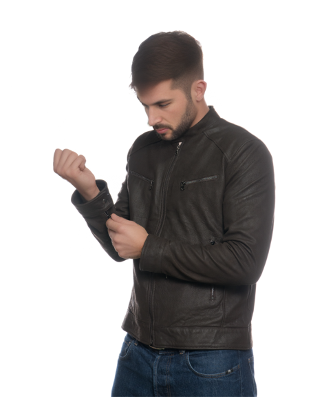 Lawson - Giacca Nabuk da Uomo in Vera Pelle | Michelangelo Collezioni | Artigianalità Made in Italy