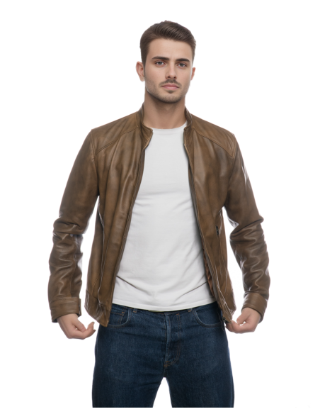 Leather Jacket Albon Handmade | Michelangelo Collections - Elegance Leather