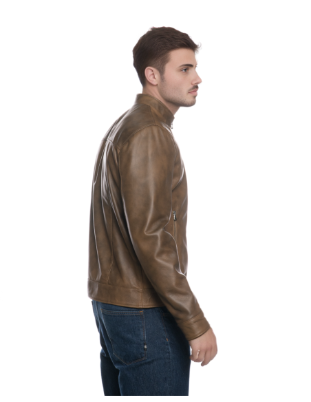 Leather Jacket Albon Handmade | Michelangelo Collections - Elegance Leather