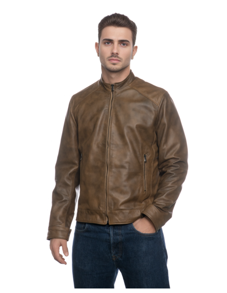 Leather Jacket Albon Handmade | Michelangelo Collections - Elegance Leather