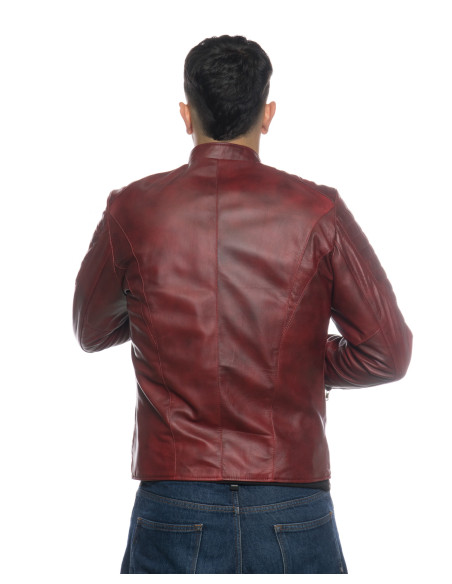 Handmade Leather Jacket Alonso | Michelangelo Collections - Authentic Italian Style