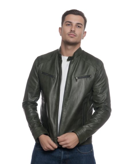 Lawson - Genuine Leather Nabuk Jacket for Men | Michelangelo Collections | Craftsmanship Made in Italy 2