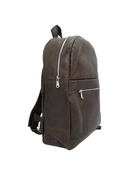 Palermo - Dark Brown Men's Genuine Leather Backpack 2