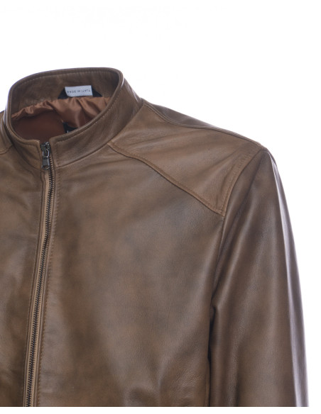 Leather Jacket Albon Handmade | Michelangelo Collections - Elegance Leather