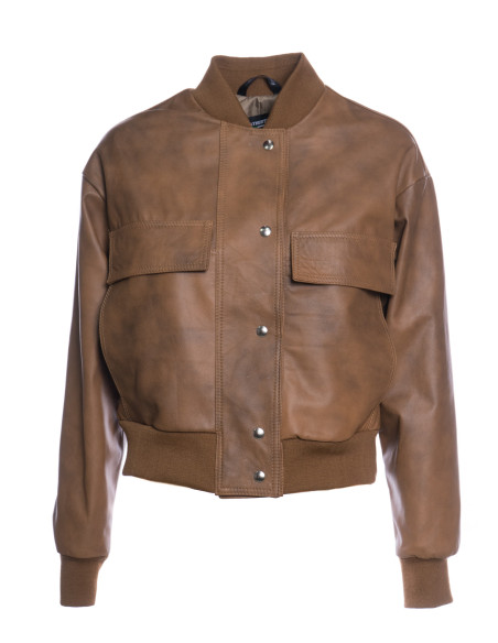 Fede - Bomber Verde Donna in Vera Pelle | Michelangelo Collezioni | Artigianalità Made in Italy