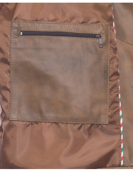 Lawson - Real Leather Jacket for Men | Michelangelo Collections | Craftsmanship Made in Italy