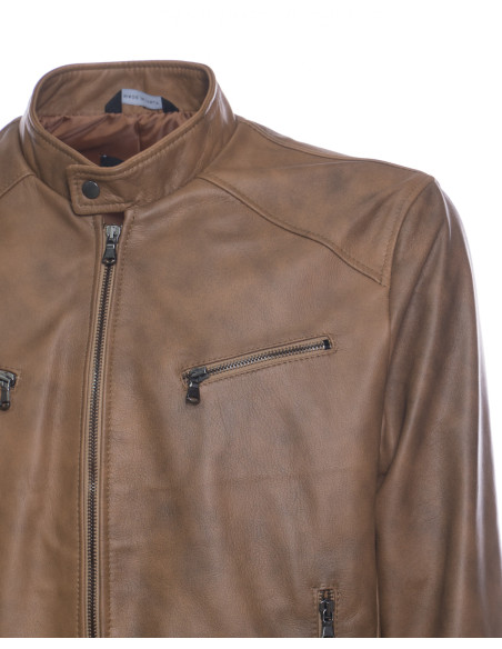 Lawson - Real Leather Jacket for Men | Michelangelo Collections | Craftsmanship Made in Italy