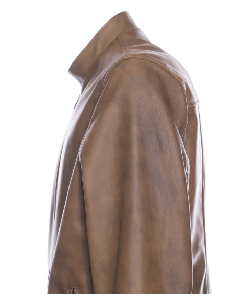Real Leather Jacket "Piastri" Leather - Michelangelo Collections | Made in Italy Handmade