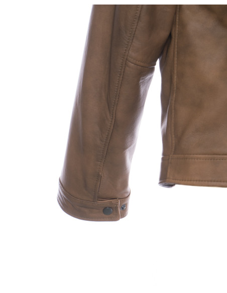 Real Leather Jacket "Piastri" Leather - Michelangelo Collections | Made in Italy Handmade