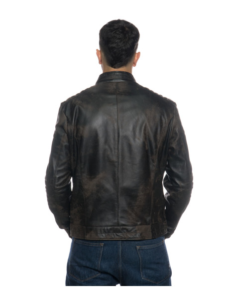 Lawson - Men’s Leather Jacket Black