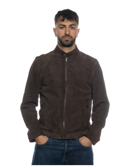 Real Leather Jacket "Piastri" Nabuk - Michelangelo Collections | Made in Italy Handmade